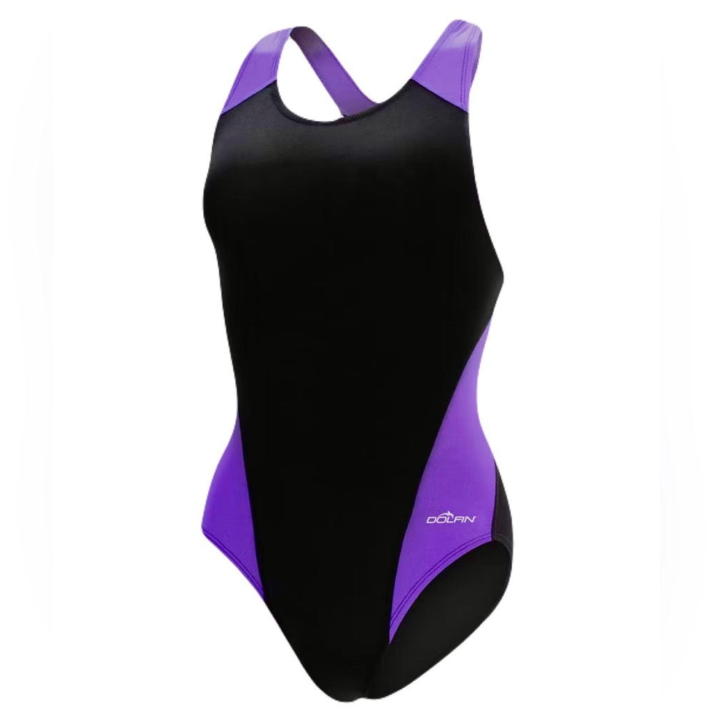 Dolfin Women’s Competitive Swimsuit With Performance Back, Size 34, NWT